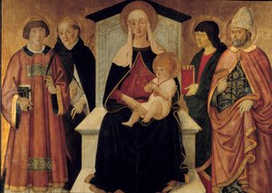 La Vergine col Bambino, circondata da San Lorenzo diacono, San Pietro, San Giovanni, San Biagio di Sebaste