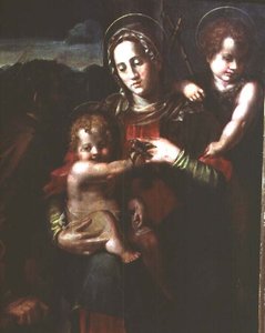 Madonna col Bambino e il Bambino San Giovanni Battista