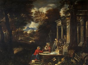 Cristo e la donna di Samaria da Pier Francesco Mola