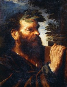 Testa di un saggio da Pier Francesco Mola