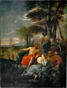 Saint Jean-Baptist prechant dans le desert - San Giovanni Battista che predica nel deserto ... da Pier Francesco Mola