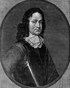 Ritratto di John Hampden, politico inglese, incisione da Blaise Nicolas Le Sueur