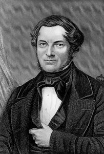 Ritratto di Robert Wilhelm Eberhard Bunsen, chimico e fisico tedesco, incisione da Blaise Nicolas Le Sueur