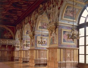 La sala da ballo, Castello di Fontainebleau, Francia