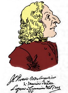 Antonio Vivaldi (1678 - 1741), Caricatura di Pierre Leone Ghezzi (1674 - 1755)