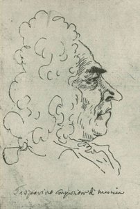 Francesco Gasparini (by Pier Leone Ghezzi) Rom, Bibl Vat - Codici Ottoboniani latini 3113, fol8 da Pier Leone Ghezzi