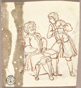 Due gentiluomini in costume del XVIII secolo