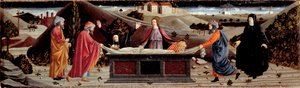 Polittico della Misericordia: intorno al corpo di Gesù Cristo: San Giovanni, la Vergine Maria, Santa Maria Maddalena, San Giuseppe d