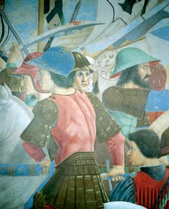 (dettaglio) dalla Leggenda della Vera Croce che mostra la battaglia di Eraclio I di Bisanzio contro Cosroe II, di Piero della Francesca da Piero della Francesca