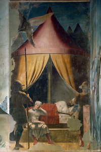 Storia della Vera Croce. Il sogno di Costantino da Piero della Francesca