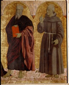 Polittico della Misericordia: la Vergine della Misericordia, circondata da santi (dettaglio di Sant