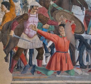 La battaglia di Eraclio e Cosroe, dettaglio delle Storie della Vera Croce
