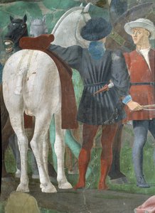 La leggenda della Vera Croce (dettaglio di due cavalieri)