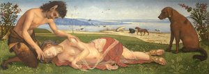Un satiro in lutto per una ninfa, c. 1495