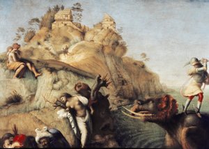 Perseo libera Andromeda (dettaglio) da Piero di Cosimo