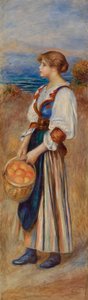Ragazza con cesto di arance da Pierre-Auguste Renoir