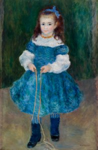 Ragazza con corda per saltare (Ritratto di Delphine Legrand) da Pierre-Auguste Renoir