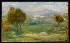 Paesaggio con case a Cagnes-sur-Mer da Pierre-Auguste Renoir
