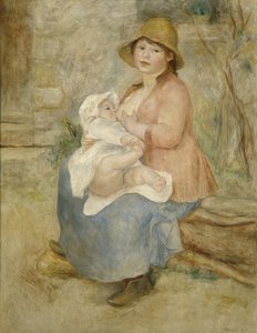 Maternità, nota anche come Bambino al seno da Pierre-Auguste Renoir
