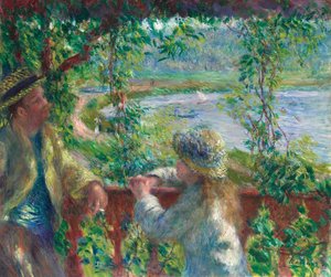 Vicino al lago da Pierre-Auguste Renoir