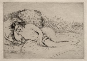 Donna nuda reclinata da Pierre-Auguste Renoir