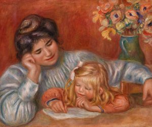 Lezione di scrittura da Pierre-Auguste Renoir