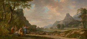 Monte Athos Scolpito come Monumento ad Alessandro Magno da Pierre-Henri de Valenciennes