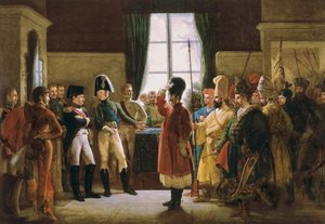 Alessandro I presentato a Napoleone I, i Calmucchi, i Cosacchi e i Baskiri dell