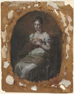 Giovane donna seduta, ultimo quarto del XVIII secolo o primo quarto del XIX secolo