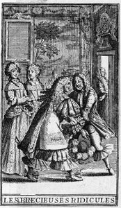 Les Précieuses ridicules di Molière (Le preziose ridicole) Incisioni di Pierre Brissart per l