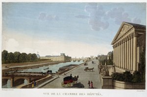Veduta della Camera dei Deputati - Parigi di Courvoisier da Pierre (after) Courvoisier