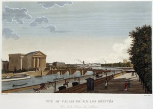 Vista del Palais de M. les députés - Parigi di Courvoisier da Pierre (after) Courvoisier