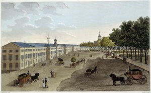 Vista della nuova galleria del gabinetto di storia naturale del Jardin des Plantes - in Vues de Paris da Pierre (after) Courvoisier