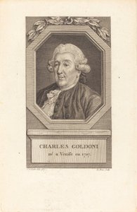 Carlo Goldoni da Pierre Adrien Le Beau after Charles Nicolas Cochin II