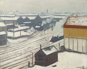 Gare Montparnasse nella neve, 1913 da Albert Marquet