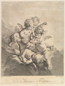 Bambini che giocano da Pierre Alexandre Aveline