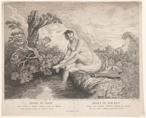 Il bagno di Diana da Pierre Alexandre Aveline