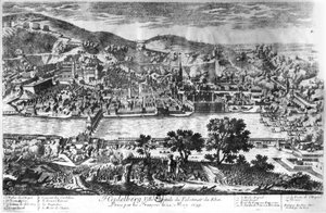 La presa di Heidelberg il 22 maggio 1693 da Pierre Alexandre Aveline