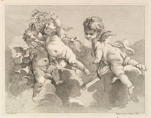 Tre amori, uno con una faretra, l