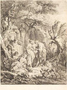 La buona avventura da Pierre Alexandre Aveline after François Boucher