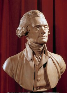 Busto di Thomas Jefferson (1742-1826) Presidente degli Stati Uniti da Pierre Alexandre Wille