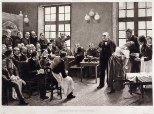 Una lezione clinica del Dr. Charcot alla Salpêtrière nel 1887 da Pierre Andre (after) Brouillet