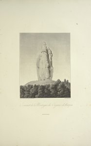 Cima della Montagna di Organos, Actopan, inciso da Bouquet, illustrazione da 