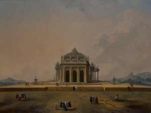 Studi architettonici fantastici con figure da Pierre Antoine Demachy