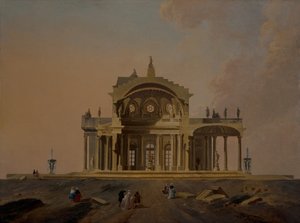 Studi architettonici fantastici con figure da Pierre Antoine Demachy
