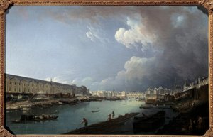 Veduta del Louvre e dell