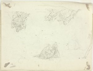 Foglio di schizzi: Gruppi di figure