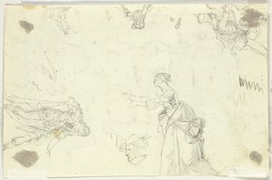 Foglio di schizzi: Uomini e donne