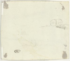 Schizzi di un barile e di altri oggetti da Pierre Antoine Mongin