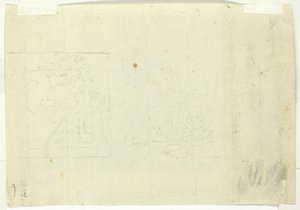 Due schizzi di un parco da Pierre Antoine Mongin